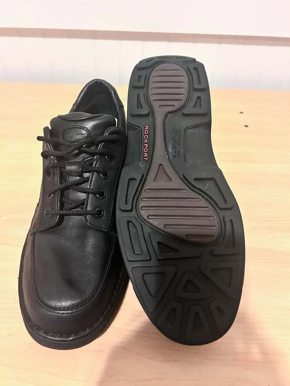 Rockport APM75011 DMX Black Leather Lace-Up Oxford Shoes
